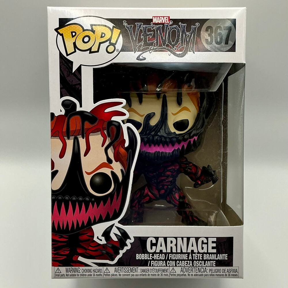 Funko Pop Marvel Carnage #367 Spider-Man Symbiote Vinyl Bobblehead